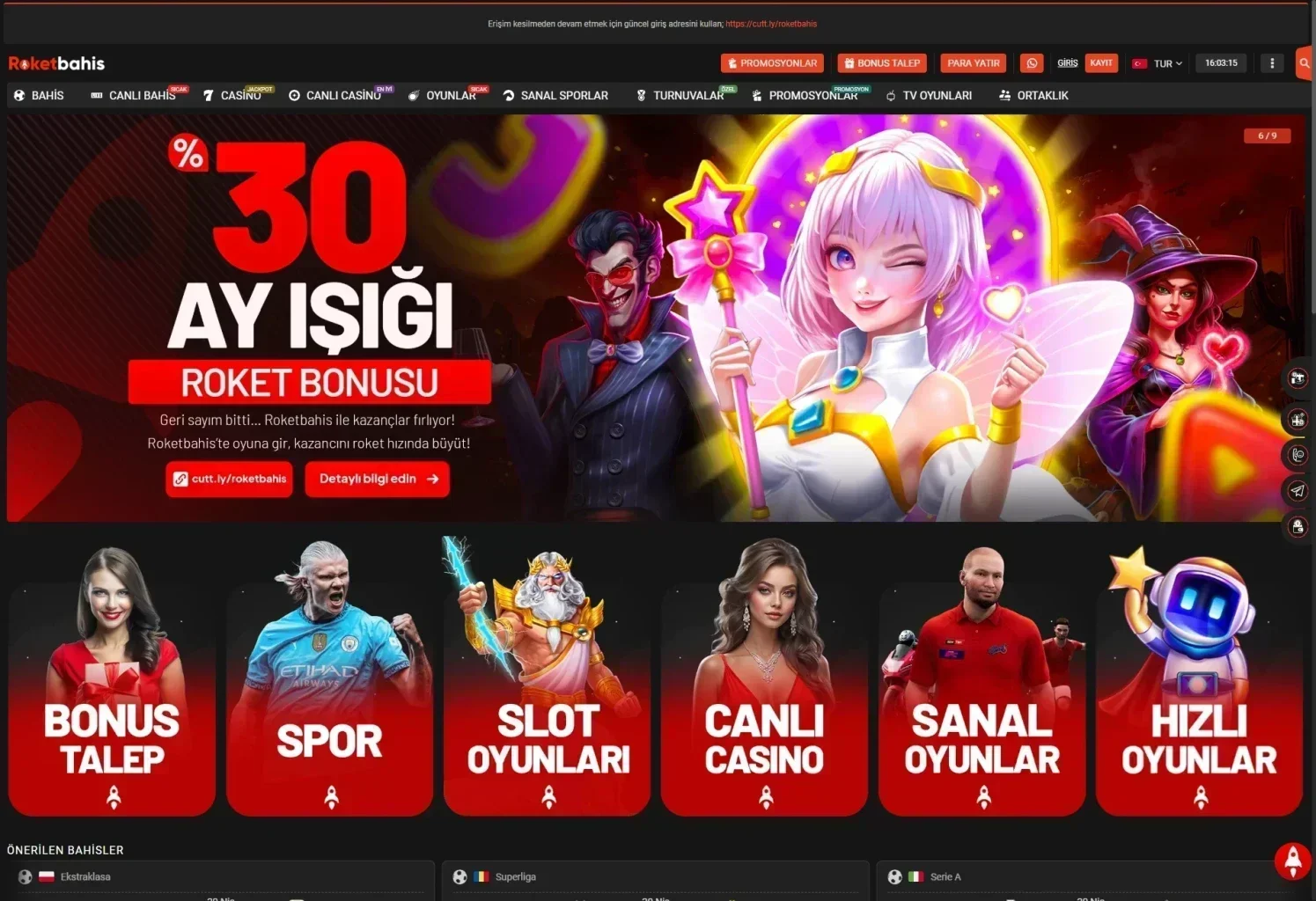 Roket Bahis ekran görüntüsü